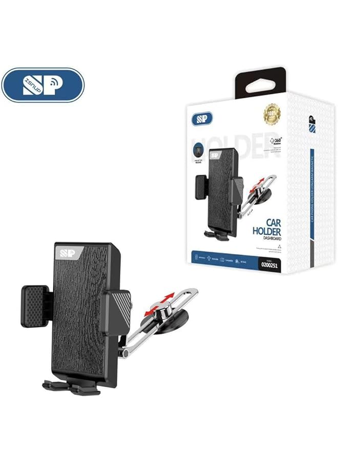 iSNUP New Generation Car Phone Holder, Air Vent Phone Holder Stand Car Upgraded Double Hook 360 Degree Adjustable Compatible With Iphone/Samsung And All 4.0"-7.0" Smartphones - Image 2