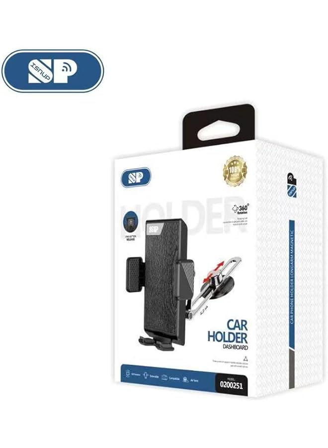 iSNUP New Generation Car Phone Holder, Air Vent Phone Holder Stand Car Upgraded Double Hook 360 Degree Adjustable Compatible With Iphone/Samsung And All 4.0"-7.0" Smartphones - Image 5