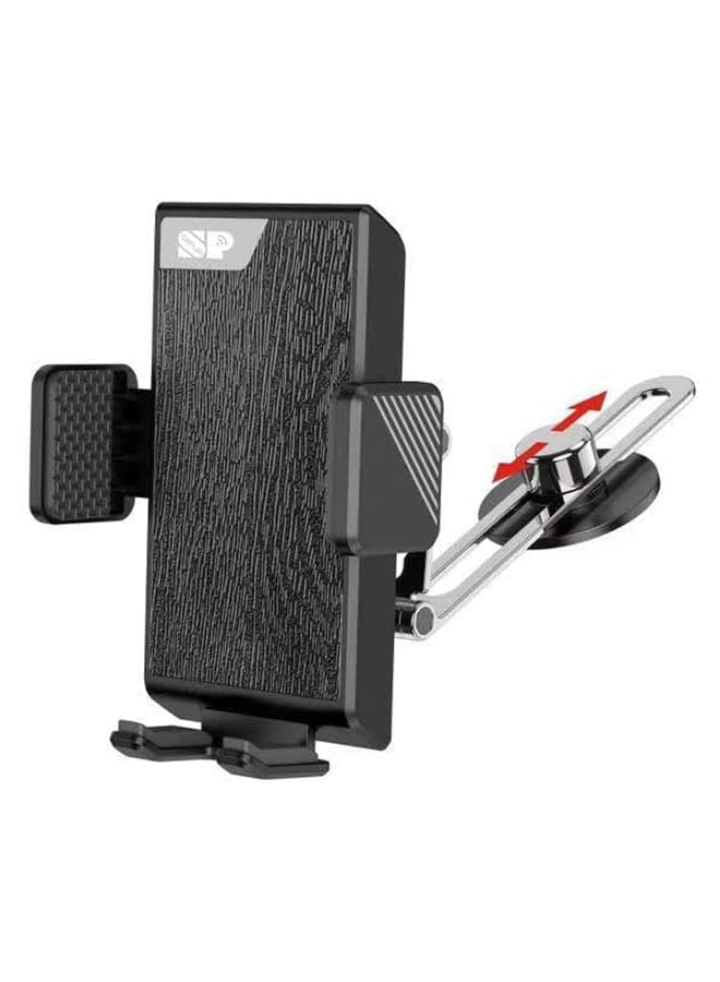 iSNUP New Generation Car Phone Holder, Air Vent Phone Holder Stand Car Upgraded Double Hook 360 Degree Adjustable Compatible With Iphone/Samsung And All 4.0"-7.0" Smartphones - Image 1