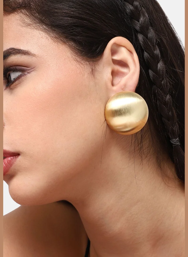 SOHI Gold Plated Casual Designer Stud For Women
