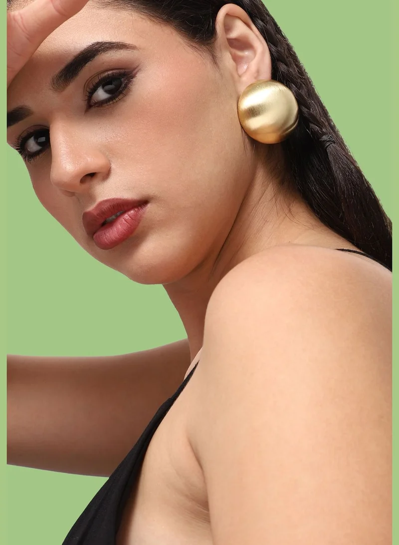 SOHI Gold Plated Casual Designer Stud For Women