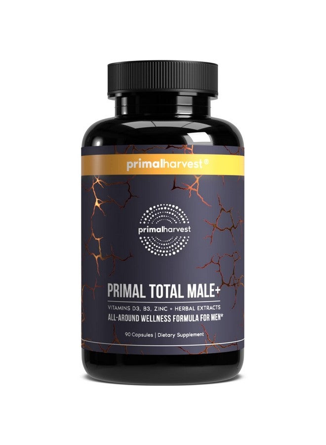 Primal Harvest Primal Total Male Natural Tribulus Terrestris, Fenugreek, Korean Ginseng, Maca Root Horny Goat Weed for Men Booster, Max Boost 90 Capsules…