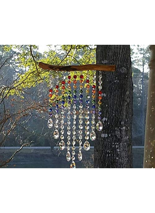 Light Wave LIGHT WAVE Beautiful Sparkling Crystal Rainbow SunCatcher Ball Prism Pendant Hanging Window Garden Balcony Hanging Ornament Car Hanging Model 23  - Image 1