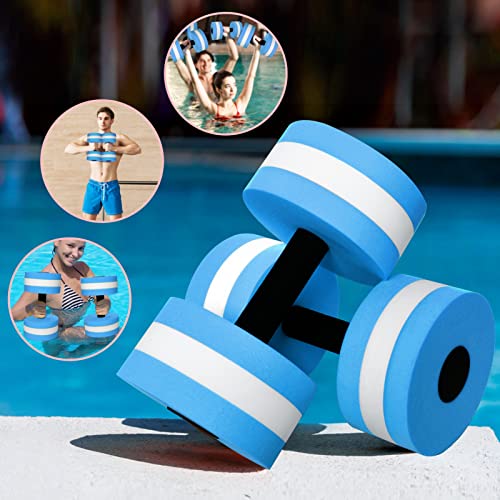 Timoo Aquatic Dumbells Set of 2 Water Dumbells Pool Resistance Water Weight Water Aerobics High-Density EVA-Foam Pool Fitness Grey - Image 5