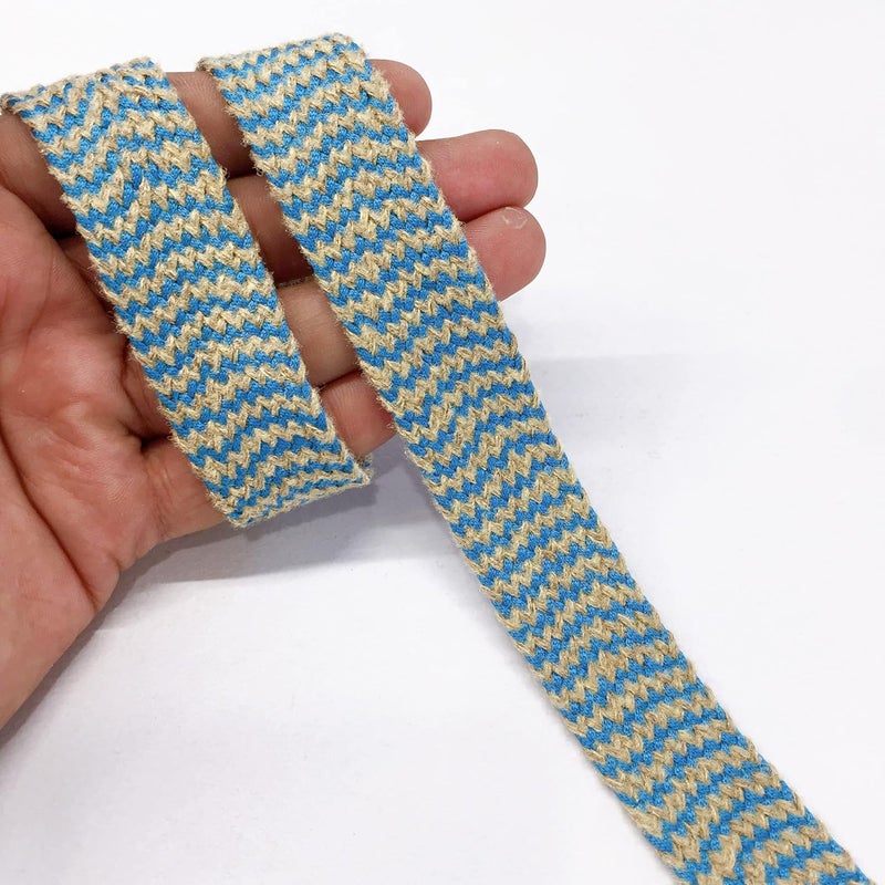 Lami 9 Meter Purple Jute Natural Jute Burlap Ribbon, Jute Crochet Crotia Lace Reel, Home Decoration Jute Crochet Crotia Lace, Gift Packing Lace Ribbon Trim, Festival Home Decoration Material - Image 5