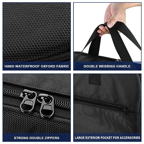 Homakover 20 Inch Jumper Cable Bag, Heavy Duty Water Resistant Tools Cable Bag, Cable Cords Hoses Storage & Organizer with Exterior Pocket for Jumper Cable,EV Charging Cables,Extensions and Garden Hoses - Image 3