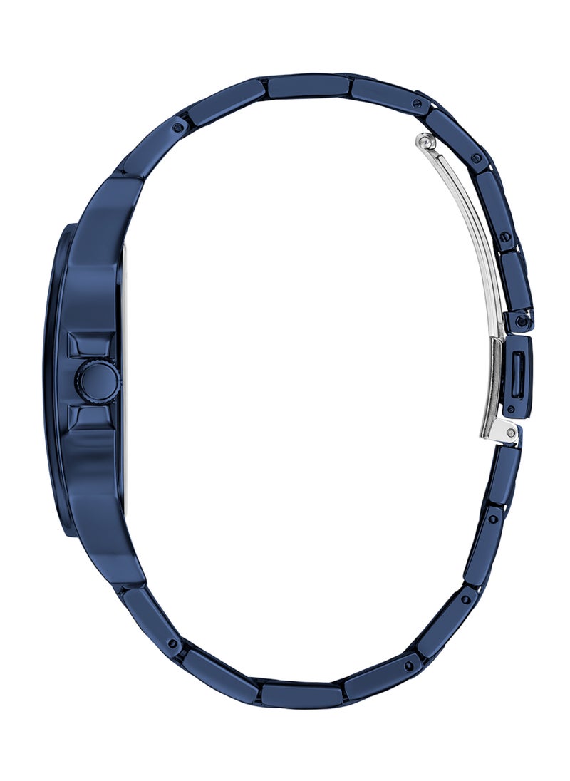 GUESS ساعة رجالية متعددة الوظائف ب dial أزرق من غس - GW0631G3  - Image 3