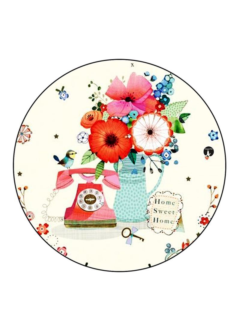 Flowers Printed Mouse Pad Multicolour