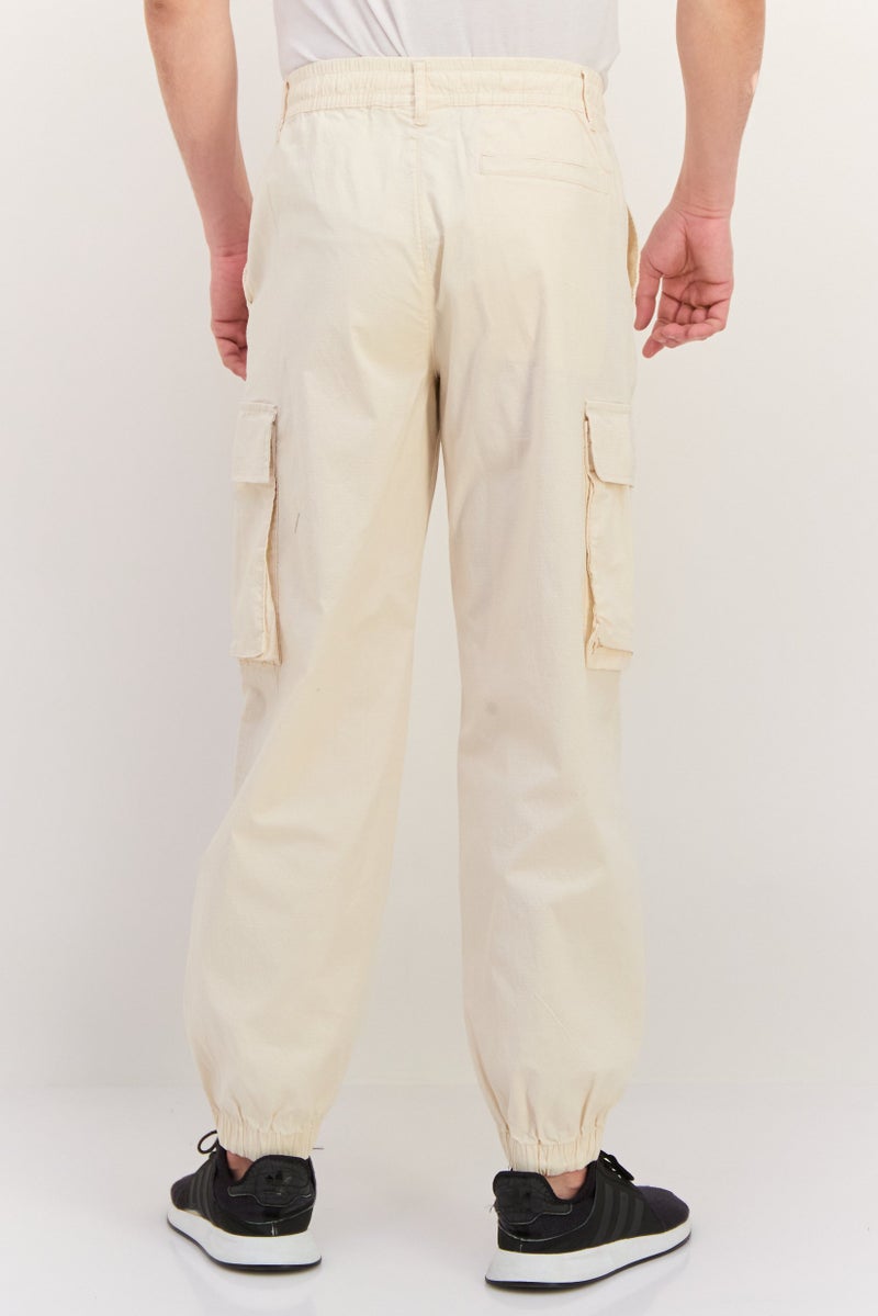 Champion Men Custom Fit Outdoor Cargo Pants, Off White - Image 3