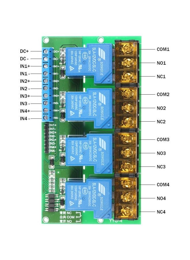 NIBEMINENT - 4-Channel Relay Module Board - Image 1