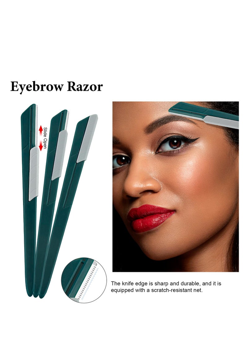 SYOSI مجموعة مانيكير وقص أظافر مكونة من 22 قطعة، مجموعة باديكير احترافية حادة ومتينة من الفولاذ المقاوم للصدأ وأدوات للعناية بالأظافر للرجال والنساء مع حقيبة سفر فاخرة (أخضر غامق) - Image 5