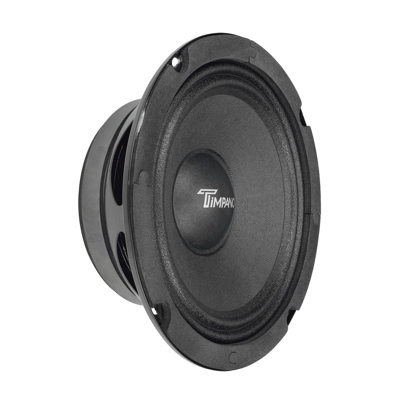 Timpano 6.5 Inch Shallow Car Speaker 600 Watts TPT-MB6-4 Slim Shallow Profile 4 Ohm, PRO Midbass Car Audio Loudspeaker Compact for Doors (Single) - Image 1