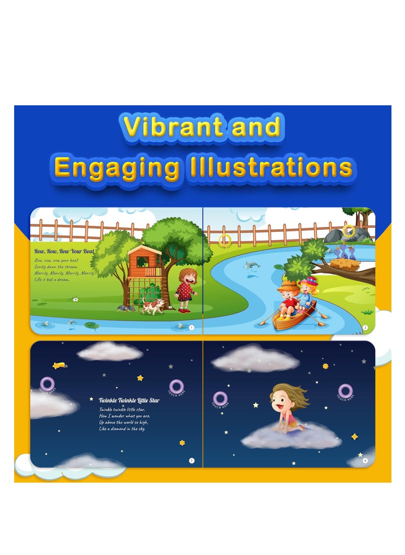Kiddale - Pack of 2 Musical Rhymes Book| 8 Classical and 16 Wild Animal Nursery Rhymes|28 Sounds each |Interactive Touch n Play Sound Book|Best Gift with Musical Learning for 1-3 Years|Sing Along Books - Image 1