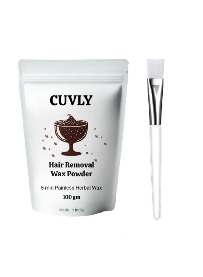 CUVLY Wax Powder for Women Hair Removal Wax Powder 10 Minutes Painless Easy to use at home,Painless No side Ifect, Bikni Wax Women and Girls, Men Wax Powder Instant Hair Remover (Chocolate Wax Powder) - Image 1
