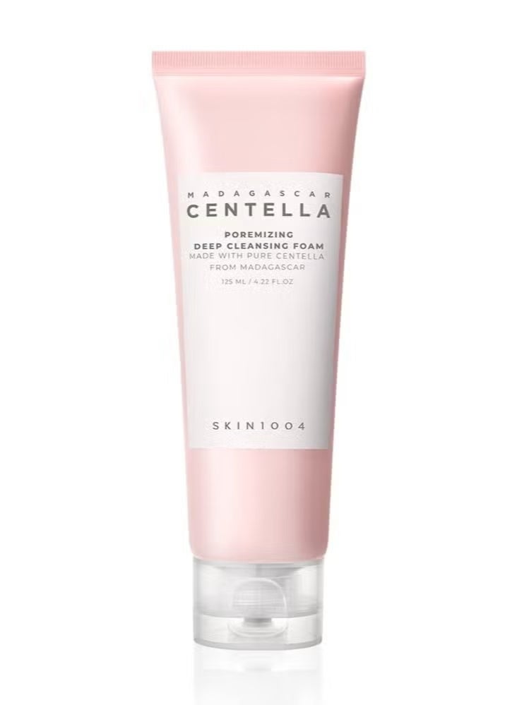 SKIN101 Madagascar Centella Poremizing Deep Cleansing Foam 4.22 fl.oz, 125ml, Remove Pore-Clogging Debris Pink - Image 1