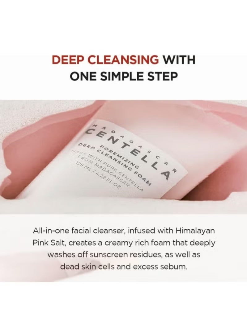 SKIN101 Madagascar Centella Poremizing Deep Cleansing Foam 4.22 fl.oz, 125ml, Remove Pore-Clogging Debris Pink - Image 5