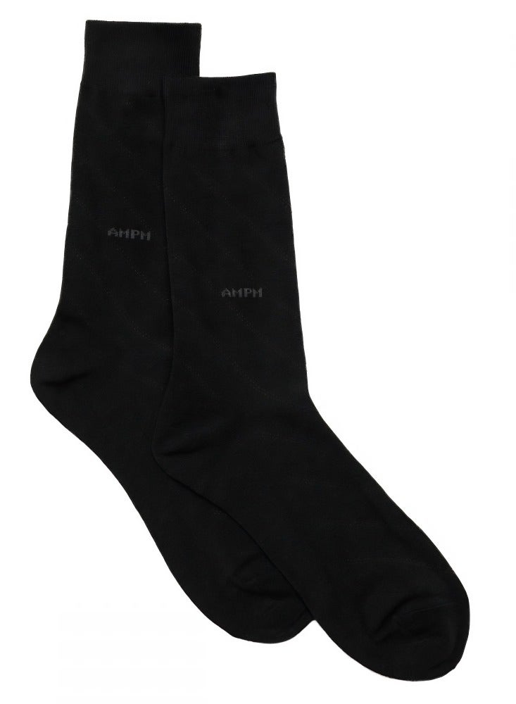 أيه إم بي إم جوارب رسمية للرجال (عبوة من 3) - أسود - Image 2