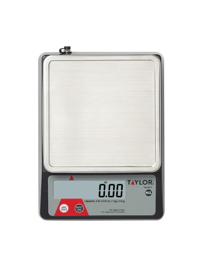 Taylor ميزان تايلور الرقمي المدمج للتحكم في الحصص، ميزان طعام لقياس الوزن بدقة والتحكم في الحصص، وظيفة الطي والإمساك، NSF، 32 أونصة، منصة من الفولاذ المقاوم للصدأ - Image 4