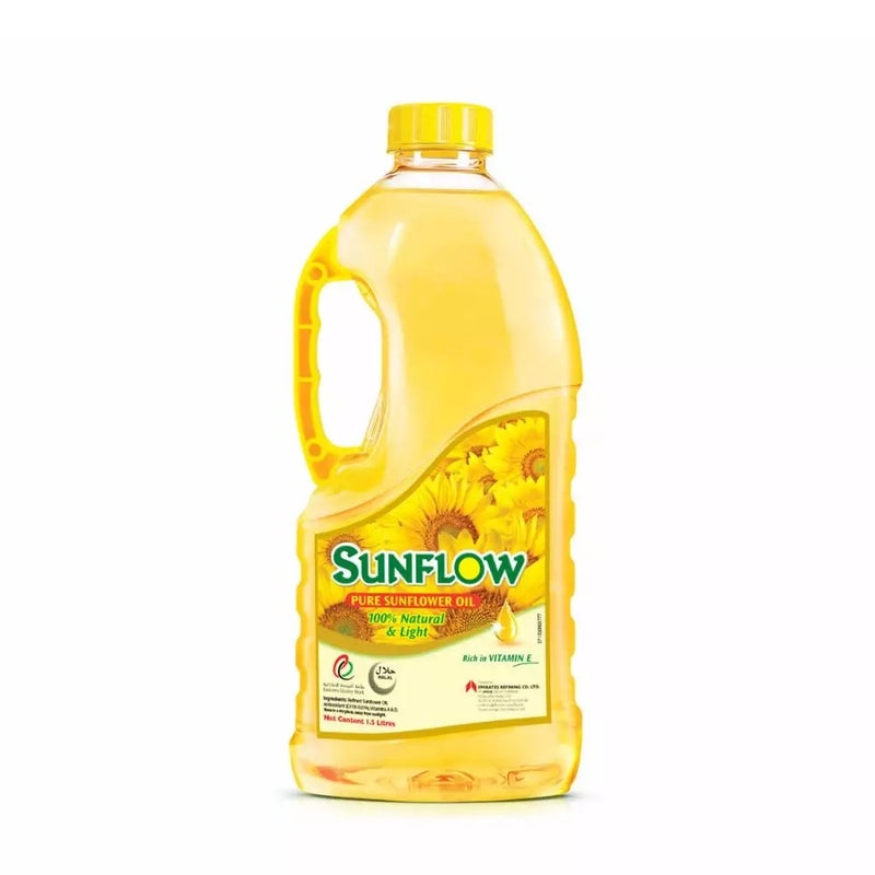 Sunflow Pure Sunflower Oil 100% Natural And Light- 1.5Ltr