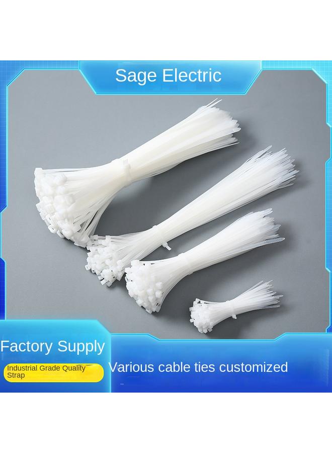 Bluejw White Nylon Tape Cable Tie In Stock Insulated Cable Tie Self-locking Nylon Tie Tape Cable Tape - Image 2