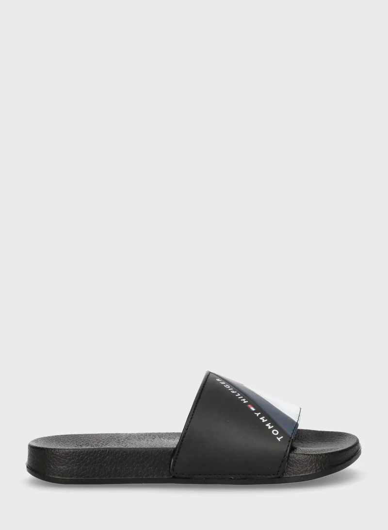 TOMMY HILFIGER Kids Slip On Slides