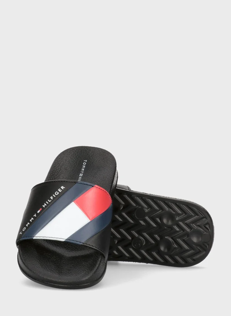 TOMMY HILFIGER Kids Slip On Slides