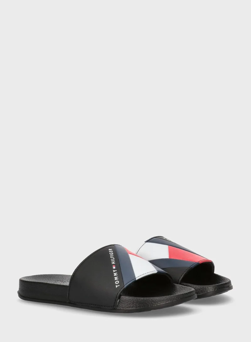 TOMMY HILFIGER Kids Slip On Slides