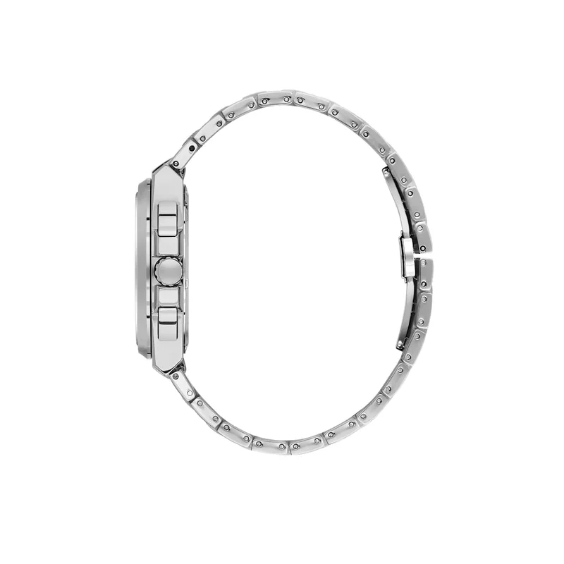 DANIEL KLEIN Men's Stainless Steel Silver Alloy Case Analog Black Round Sunray Dial Japanese Quartz Exclusive 50 Meters Water Resistant