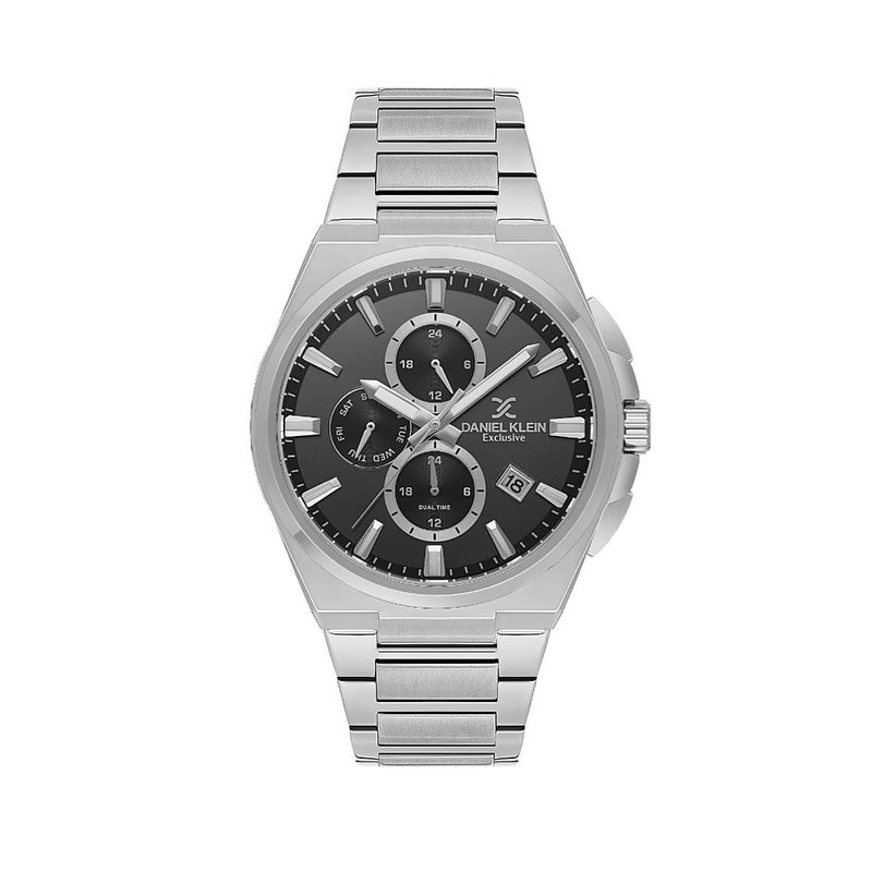 DANIEL KLEIN Exclusive Silver Stainless Steel Watch for Men DK.1.14214-2 - Image 1