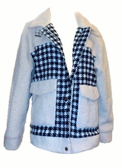 Generic Women wool with fur sleeves jacket for winter  - Image 1
