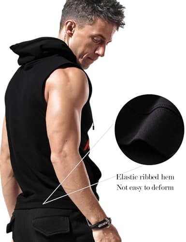 Amussiar Mens Beast Mode Print Sleeveless Fitness Vest Bodybuilding Stringers Workout Tank Tops - Image 3
