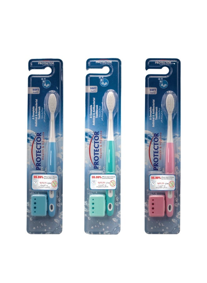 بروتيكتور® فرشاة أسنان مضادة للفيروسات والبكتيريا - للأطفال - فائقة النعومة - Image 4