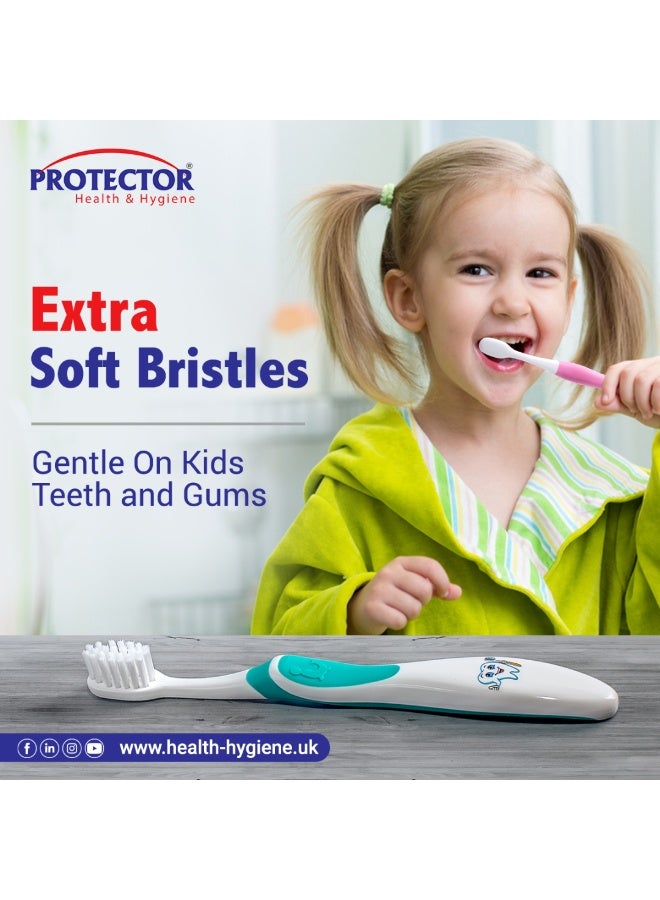بروتيكتور® فرشاة أسنان مضادة للفيروسات والبكتيريا - للأطفال - فائقة النعومة - Image 5