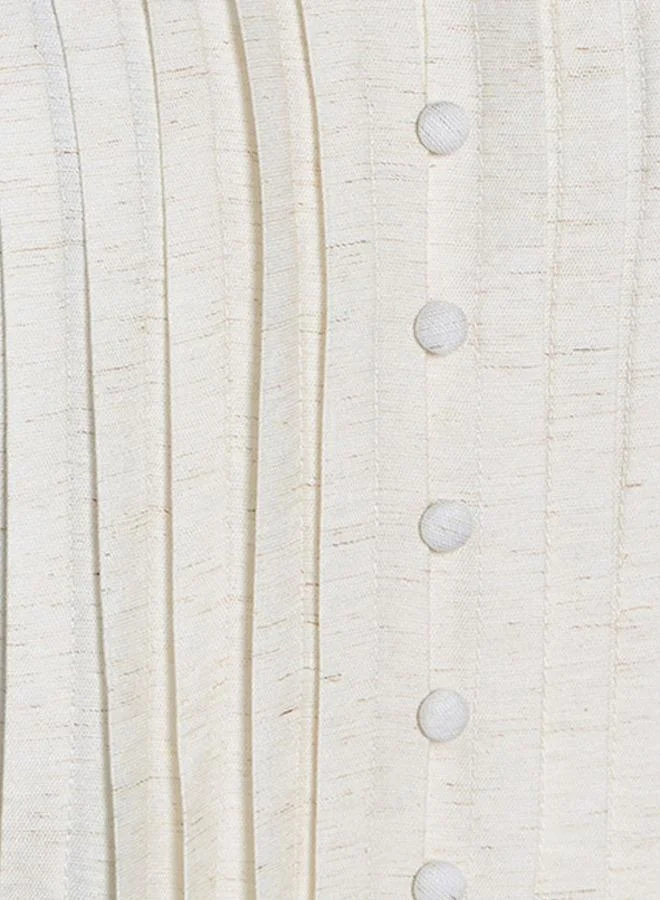 سبلاش فيڤ Linen Top with Pintucks
