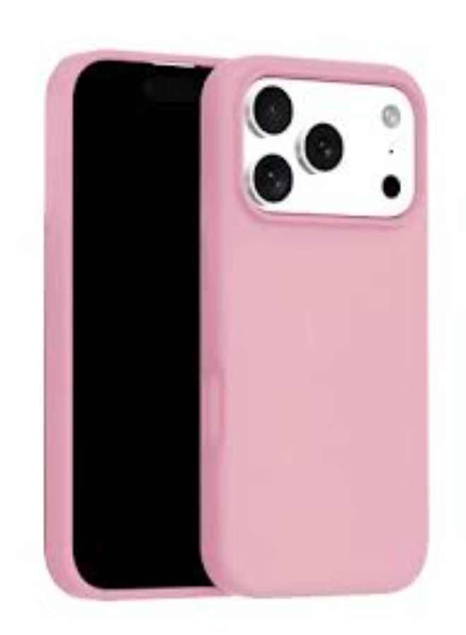 Apple iPhone 17 Pro 5G 2025 Soft Liquid Silicone Case Cover (Model MCRPSN) in Elegant Pink – Slim, Lightweight, Shock-Absorbent Protective Phone Case with Precise Cutouts and Comfortable Grip - Image 1