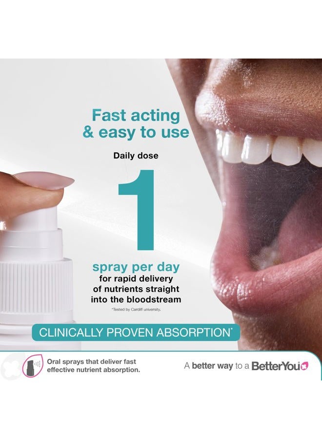 BetterYou D4000 Vitamin D Daily Oral Spray Peppermint Flavour 15ml - Image 5