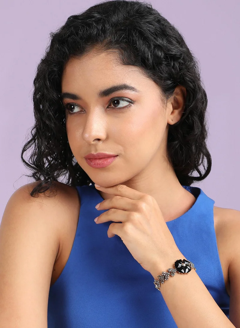 SOHI Crystal Flower Artificial Bracelet Jewellery