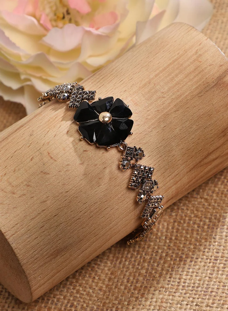 SOHI Crystal Flower Artificial Bracelet Jewellery