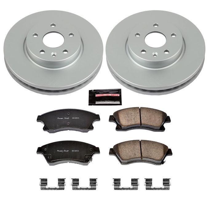 POWERSTOP Power Stop Crk5550 Coated Brake Rotor & Ceramic Brake Padsfront For Chevrolet Cruze 2011-2015, Chevrolet Cruze Limited 2016, Chevrolet Sonic 2012-2017 [Model Specific] - Image 5