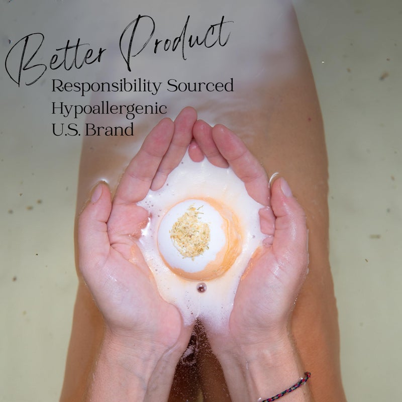 EvolutionUSA 12 Inspire Bath Bombs for Women & Girls â€“ Flower Topped Bath Bombs Girls, Lush Woman Bathbomb Set, Organic Bath Fizzers, Luxury Gift Mothers Day, Birthday, Valentines, Easter or Self Care - Image 4