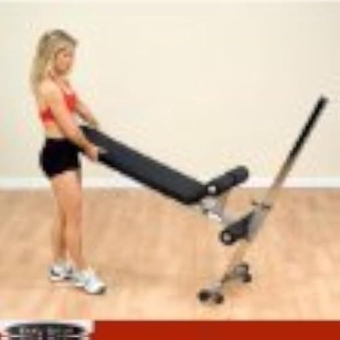 rayihni لوح تمرين البطن القابل للتعديل Body Solid Gab60=Wab60، رمادي/أسود - Image 3