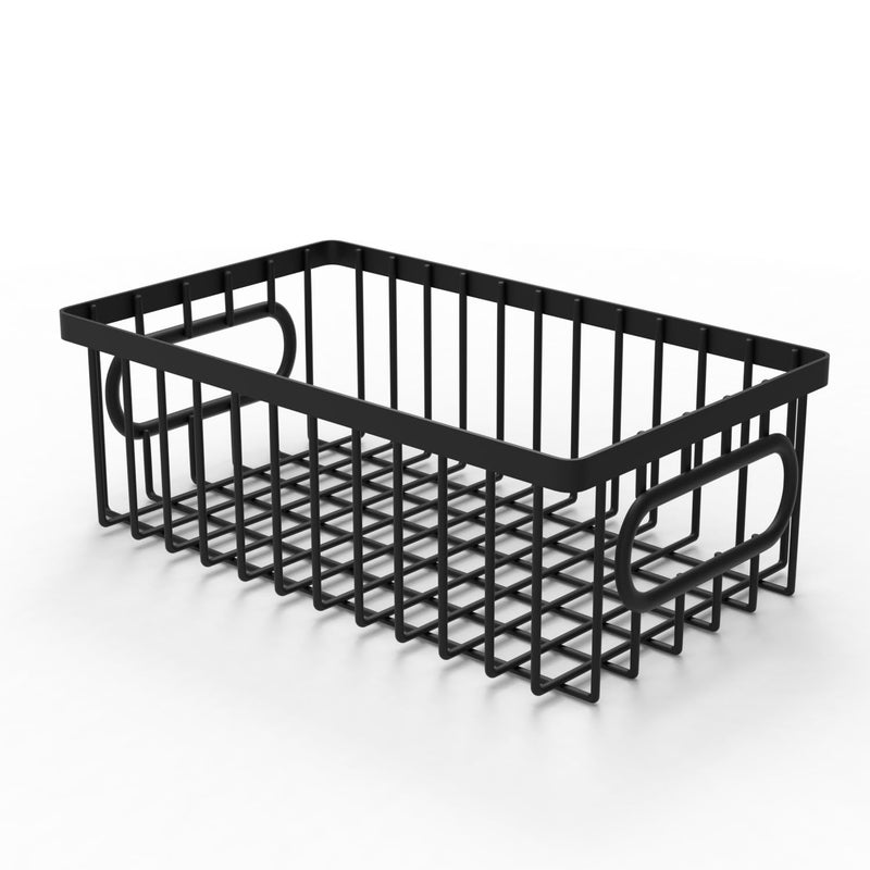 WonderStand BASKIE (Black) | Premium Metal Steel Storage Basket For Home and Kitchen - Image 5