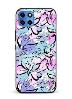 Protective Case Cover For Infinix Smart 6 HD Abstract Flowers Print Design Multicolour