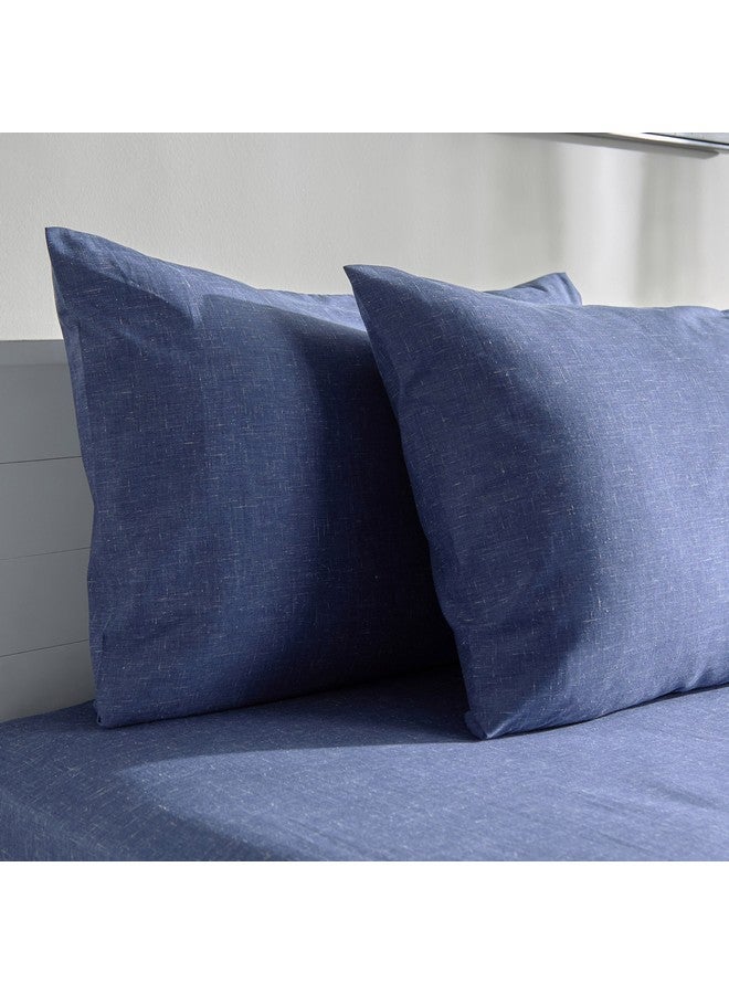 Home Box Lavish Triblend Melange Aouli 2-Piece Printed Cotton Pillow Sham Set 50 x 75 cm - Image 3