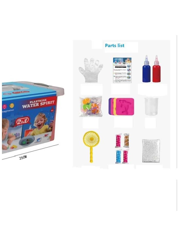 TOY GARDEN Dream Clay DIY Playset Creative Dough Extruder Kit for Kids Includes Molds, Tools, & 6 Colorful Clays  - Image 4