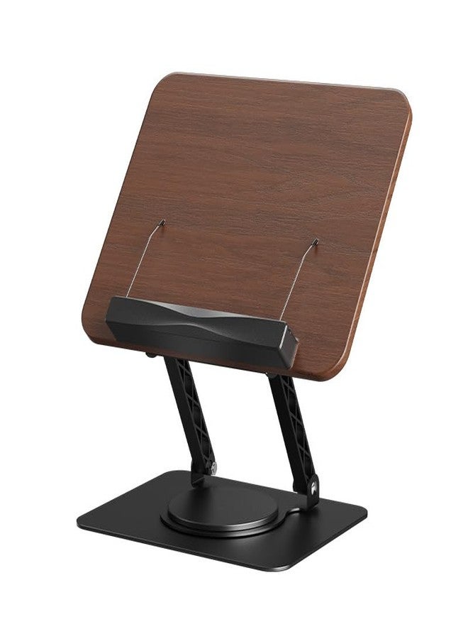 FRENYEAR Multifunctional Reading Stand | Adjustable Book Holder with 360° Rotating Bases | Foldable Designs, and Elastic Clips, Multifunctional Display Recipe Stand, Music Scores, and Book Lovers - Image 1