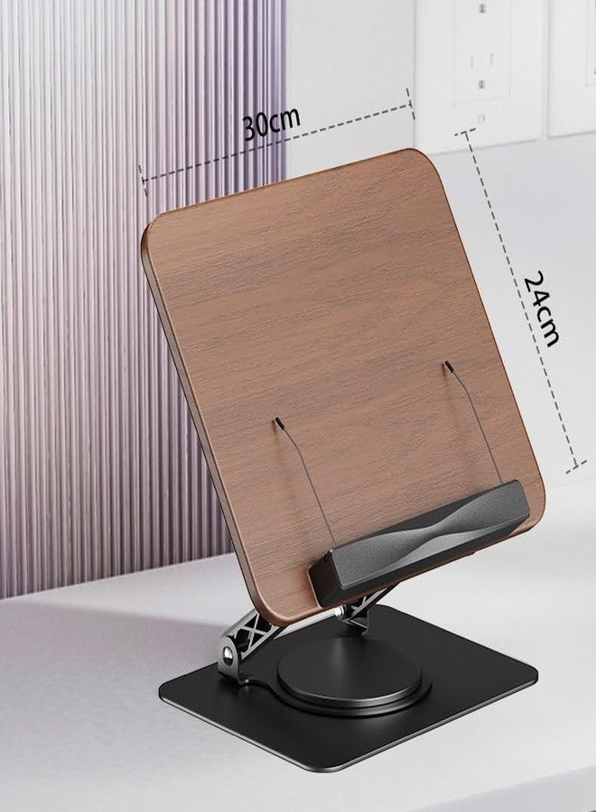 FRENYEAR Multifunctional Reading Stand | Adjustable Book Holder with 360° Rotating Bases | Foldable Designs, and Elastic Clips, Multifunctional Display Recipe Stand, Music Scores, and Book Lovers - Image 2