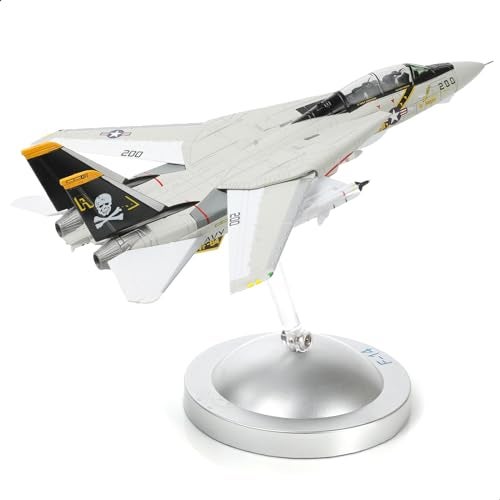 NUOTIE F14A Tomcat 1100 Metal Airplane Model Kits with Stand VF84 Jolly Rogers DieCast Alloy Fighter Model Jet Replica PreBuild Military Aircraft Collection for Display or Gift - Image 1