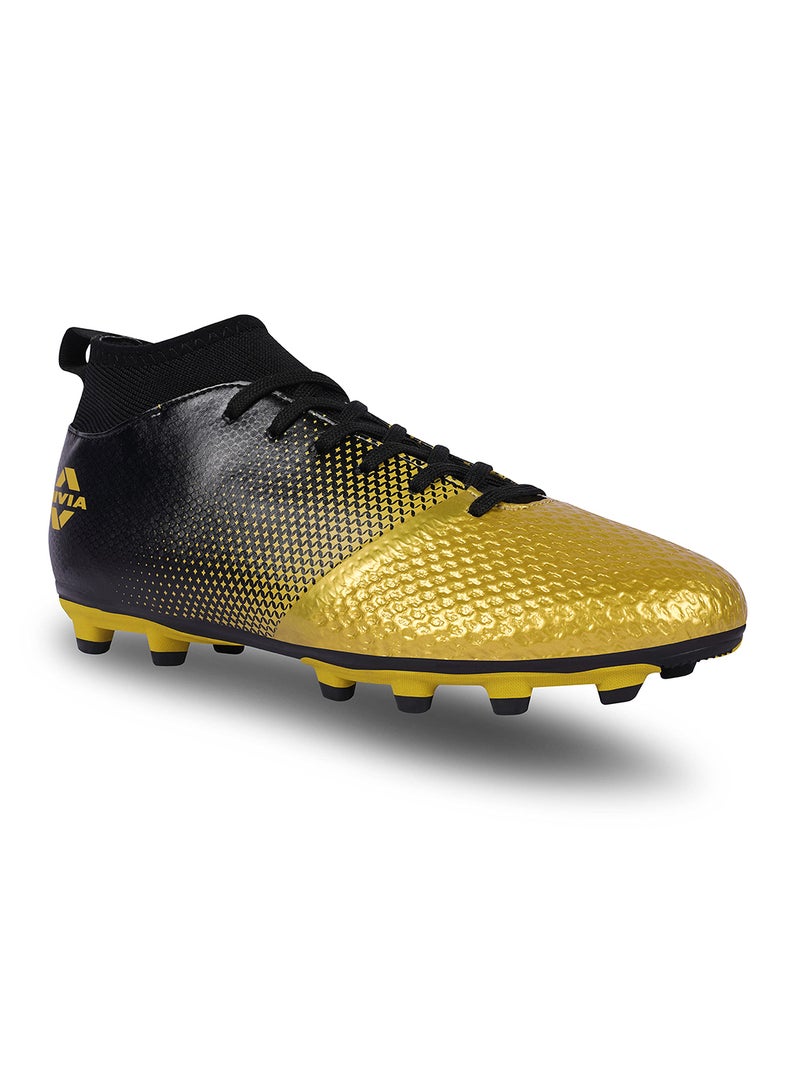 Nivia Ashtang Football Shoes | 9 UK/ 10 US / 43 EU | Synthetic Leather | PVC sole | Lace-Fastening | Padded Footbed - Image 1