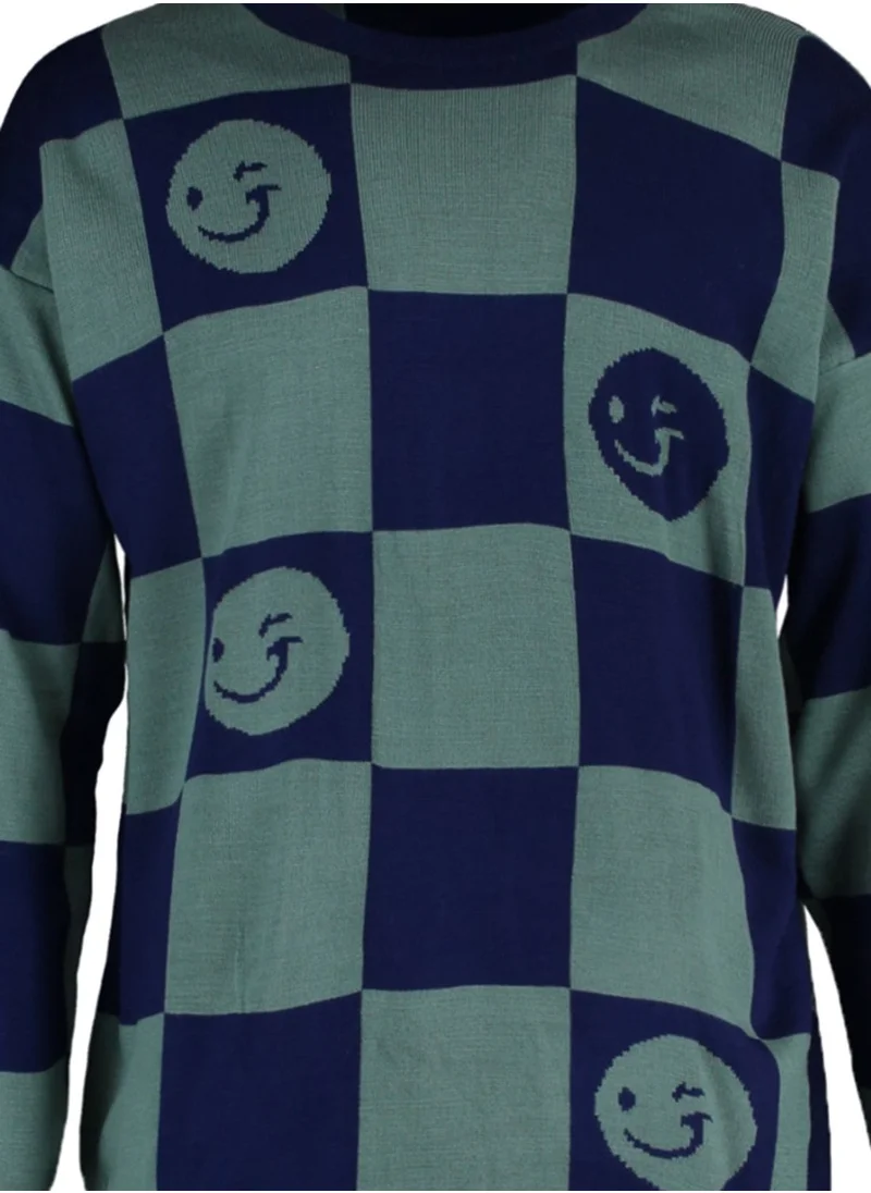 trendyol Color Block Crew Neck Sweater